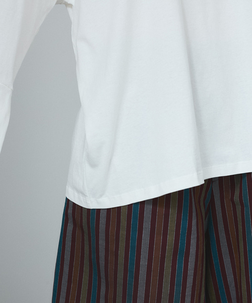 SALON adam et rope'(サロン アダム エ ロペ)の「【J'aDoRe・店舗限定】【Baserange(ベースレンジ)】HARBOUR LONG SLEEVE TEE(Tシャツ/カットソー・レディース・ホワイト・S)」の14枚目の写真