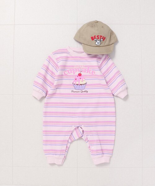 BREEZE（ブリーズ）の「Bpop 刺繍キャップ（キャップ・キッズ・ブルー/ベージュ・46/48）」の4枚目の写真