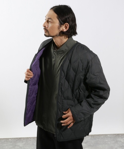 TAION】別注Vネックダウンジャケット（ブルゾン）｜TAION