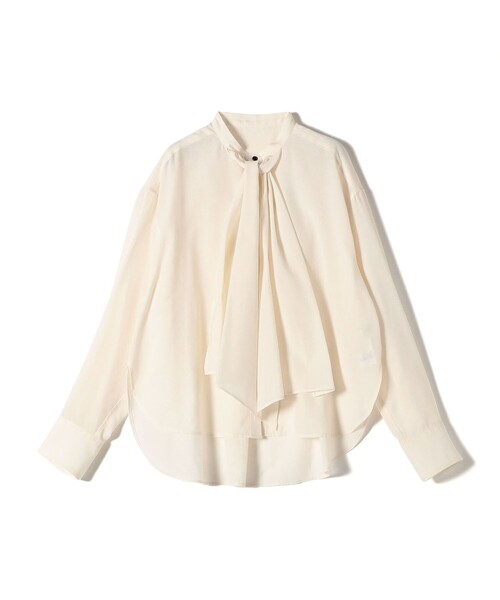 セール】〈手洗い可能〉シアー リボン タイ ブラウス（シャツ/ブラウス