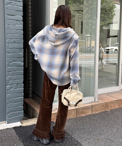 CIAOPANIC（チャオパニック）の「シアーフロッキーフリルイージーパンツ（その他パンツ・レディース・キャメル/ブラウン/グレー/カーキ/ブラック・SMALL/MEDIUM）」の20枚目の写真