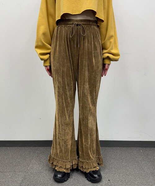 CIAOPANIC（チャオパニック）の「シアーフロッキーフリルイージーパンツ（その他パンツ・レディース・キャメル/ブラウン/グレー/カーキ/ブラック・SMALL/MEDIUM）」の8枚目の写真