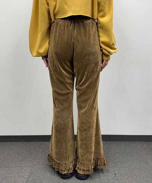 CIAOPANIC（チャオパニック）の「シアーフロッキーフリルイージーパンツ（その他パンツ・レディース・キャメル/ブラウン/グレー/カーキ/ブラック・SMALL/MEDIUM）」の6枚目の写真