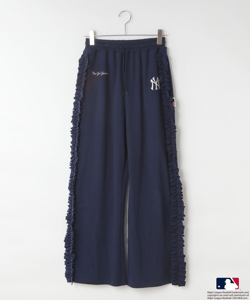 LOWRYS FARM（ローリーズファーム）の「ＭＬＢサイドフリルカットパンツ　 579430（スウェットパンツ・レディース・ネイビー/シルバー/グリーン/ブラウン系その他・FREE）」の3枚目の写真