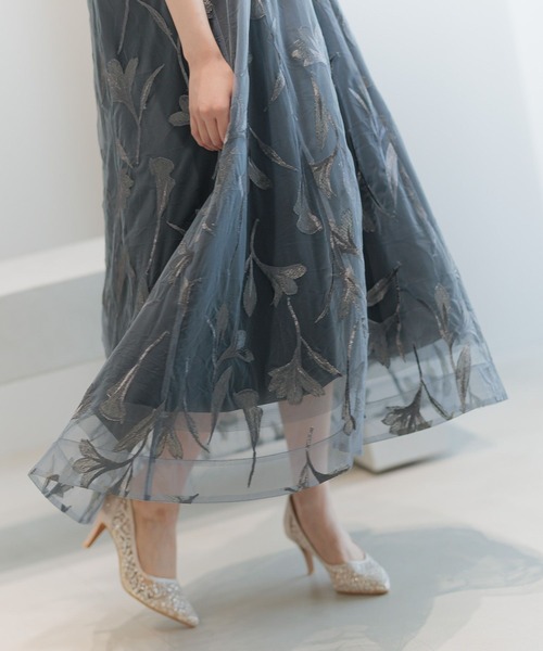 Andemiu（アンデミュウ）の「【選べる着丈/結婚式/二次会/謝恩会】バックリボンシシュウドレス579326（ドレス・レディース・ブラック/ブルーグレー・FREE/フリー）」の17枚目の写真