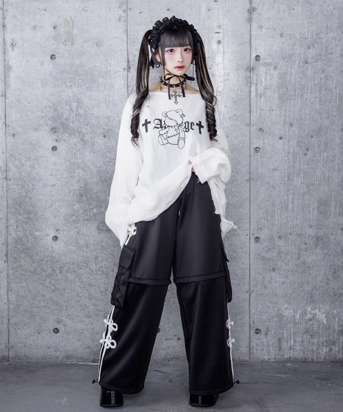 Amilige チャイナボタン付き2WAYパンツ Amilige（アミリージュ）の「チャイナボタン付き2WAYパンツ（その他
