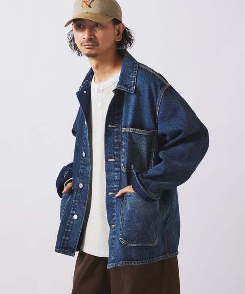 【美品】JOURNAL STANDARD relume デニムジャケット クラフト デニム カバーオール（デニムジャケット）｜JOURNAL