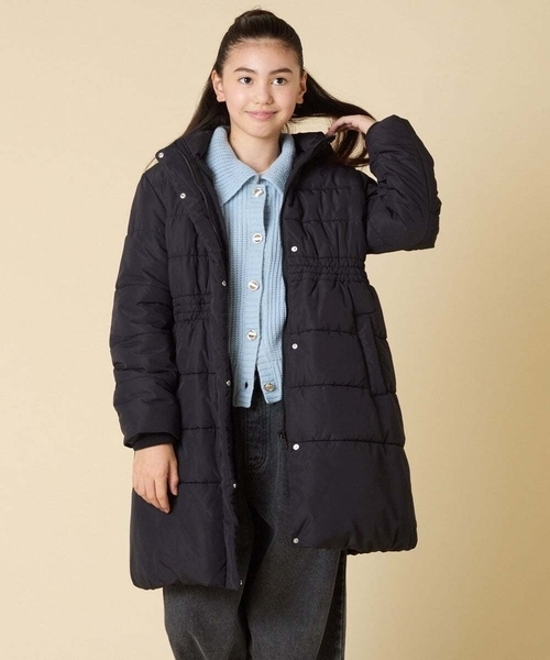 100-160]【フード取り外し可能/お家で洗える】フィット＆フレア中綿