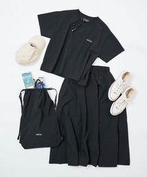 Cassette Chart（カセットチャート）の「【THOUSAND MILE】SHORT SLEEVE T-SHIRT & SKIRT SET NY/PU（セットアップ）」