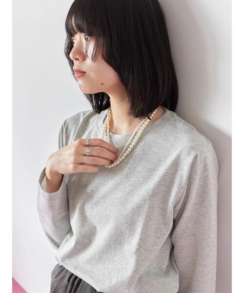 Samansa Mos2 blue（サマンサモスモスブルー）の「2連パールネックレス（ネックレス・レディース・シルバー・F）」の17枚目の写真