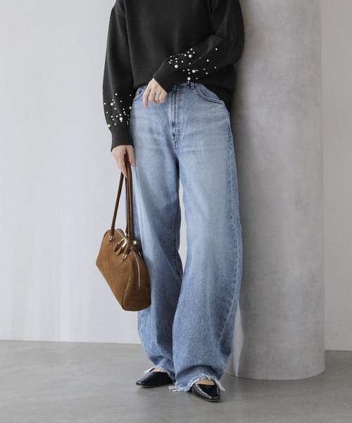 セール】【洗える】YANUK/ヤヌーク LAURA Curve Taperd（デニムパンツ