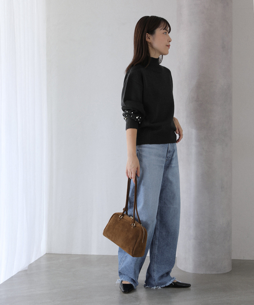 La TOTALITE（ラトータリテ）の「【洗える】YANUK/ヤヌーク LAURA Curve Taperd（デニムパンツ・レディース・サックスブルー・25/24/23/26）」の3枚目の写真