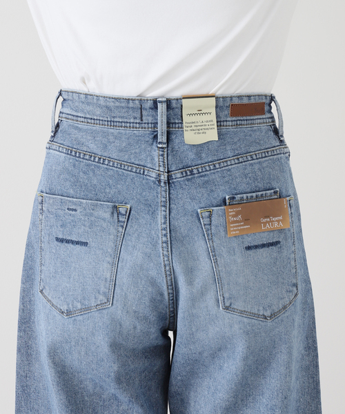 La TOTALITE（ラトータリテ）の「【洗える】YANUK/ヤヌーク LAURA Curve Taperd（デニムパンツ・レディース・サックスブルー・25/24/23/26）」の12枚目の写真