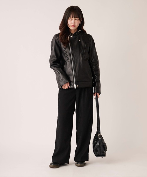 schott(ショット)の「Schott/ショット DOUBLE BREST RIDERS ライダースジャケット(ライダースジャケット・メンズ・ブラック・M/L)」の17枚目の写真