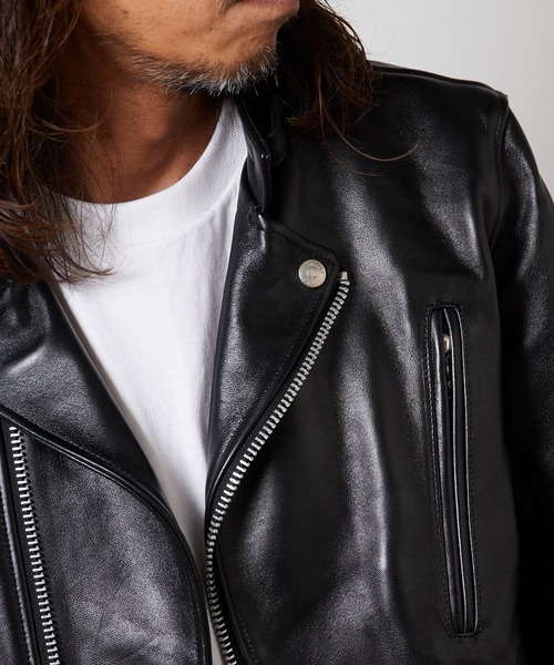 schott(ショット)の「Schott/ショット DOUBLE BREST RIDERS ライダースジャケット(ライダースジャケット・メンズ・ブラック・M/L)」の11枚目の写真