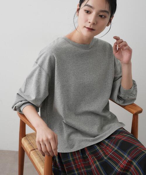 Dessin(デッサン)の「【360度可愛い・洗える】バックヘンリーカットソー(Tシャツ/カットソー・レディース・ボルドー/ネイビー/ホワイト系/グレー/ブルー系その他・00/01/02/03)」の3枚目の写真
