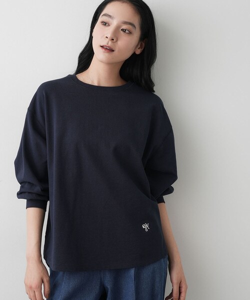 Dessin(デッサン)の「【360度可愛い・洗える】バックヘンリーカットソー(Tシャツ/カットソー・レディース・ボルドー/ネイビー/ホワイト系/グレー/ブルー系その他・00/01/02/03)」の7枚目の写真