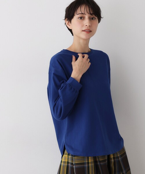 Dessin(デッサン)の「【360度可愛い・洗える】バックヘンリーカットソー(Tシャツ/カットソー・レディース・ボルドー/ネイビー/ホワイト系/グレー/ブルー系その他・00/01/02/03)」の12枚目の写真