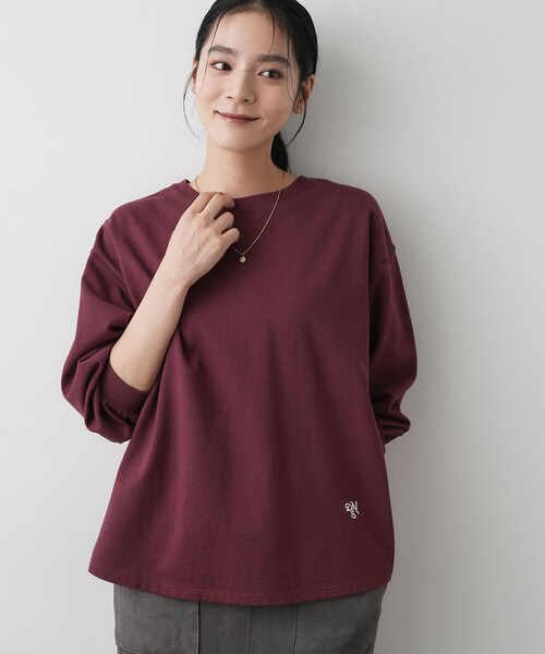 Dessin(デッサン)の「【360度可愛い・洗える】バックヘンリーカットソー(Tシャツ/カットソー・レディース・ボルドー/ネイビー/ホワイト系/グレー/ブルー系その他・00/01/02/03)」の15枚目の写真
