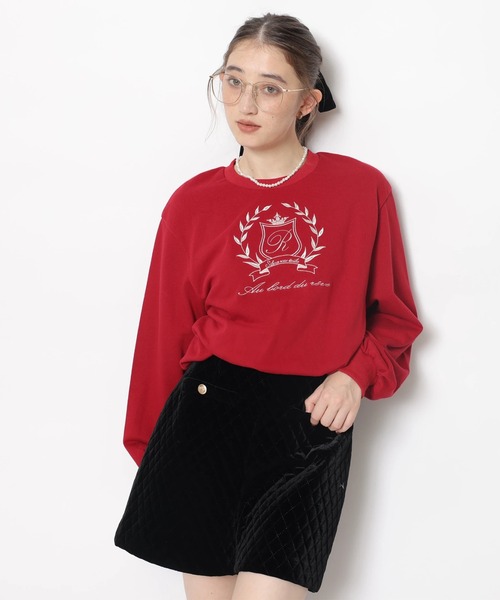 Rirandture（リランドチュール）の「エンブレムロゴバルーンスウェットトップス（Tシャツ/カットソー・レディース・ネイビー/レッド・2）」の5枚目の写真