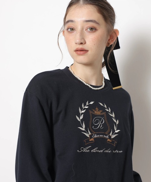 Rirandture（リランドチュール）の「エンブレムロゴバルーンスウェットトップス（Tシャツ/カットソー・レディース・ネイビー/レッド・2）」の20枚目の写真