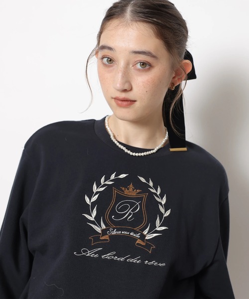 Rirandture（リランドチュール）の「エンブレムロゴバルーンスウェットトップス（Tシャツ/カットソー・レディース・ネイビー/レッド・2）」の21枚目の写真