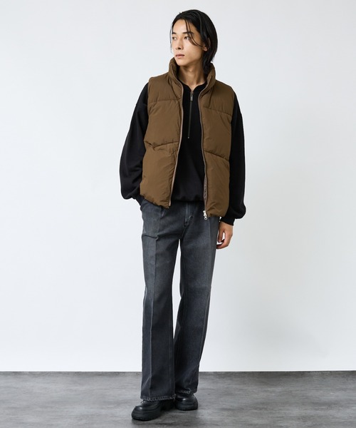 NOMINE（ノミネ）の「【NOMINE】ボリューム パファー/中綿ベスト（ダウンベスト・レディース・ブラック/ブラウン・フリー）」の15枚目の写真