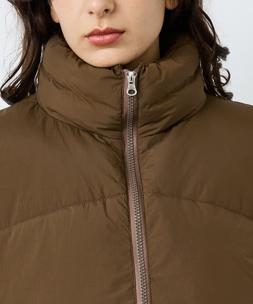 NOMINE（ノミネ）の「【NOMINE】ボリューム パファー/中綿ベスト（ダウンベスト・レディース・ブラック/ブラウン・フリー）」の8枚目の写真