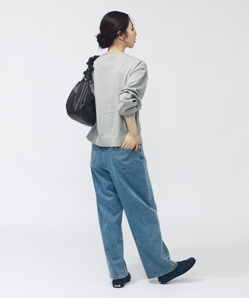 CONVERSE(コンバース)の「コンバース AP EBニット(ニット/セーター・レディース・グレー/ダークグリーン/アイボリー・L/M)」の7枚目の写真