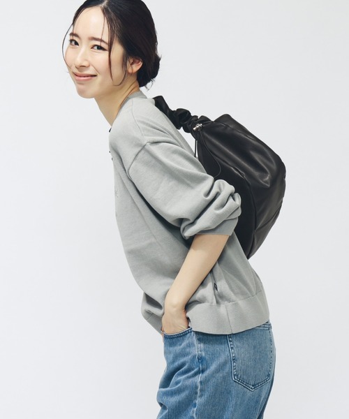 CONVERSE(コンバース)の「コンバース AP EBニット(ニット/セーター・レディース・グレー/ダークグリーン/アイボリー・L/M)」の8枚目の写真