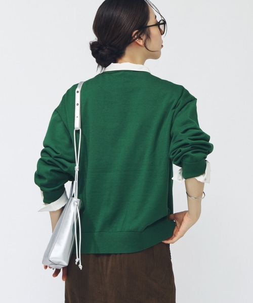 CONVERSE(コンバース)の「コンバース AP EBニット(ニット/セーター・レディース・グレー/ダークグリーン/アイボリー・L/M)」の12枚目の写真