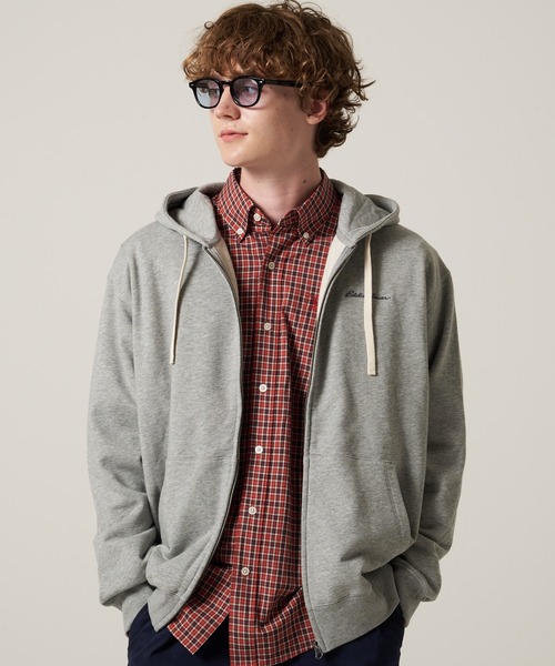 Eddie Bauer(エディーバウアー)の「シグネチャー スウェットシャツ フルジップパーカー(パーカー・メンズ・ネイビー/杢グレー/ブラウン・L/M/XXL/XL)」の1枚目の写真