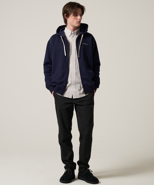 Eddie Bauer(エディーバウアー)の「シグネチャー スウェットシャツ フルジップパーカー(パーカー・メンズ・ネイビー/杢グレー/ブラウン・L/M/XXL/XL)」の16枚目の写真