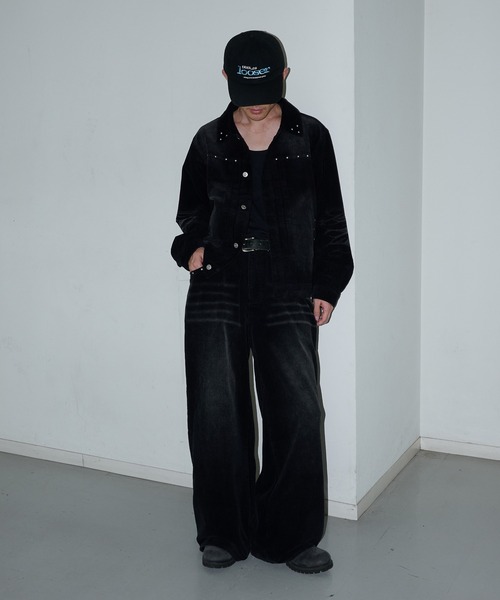 Perushu(ペルーシュ)の「ヴィンテージライクスタッズコーデュロイパンツ(その他パンツ・メンズ・ブラック/ブラウン・MEDIUM/SMALL/LARGE)」の8枚目の写真