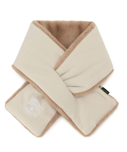 IL BISONTE（イルビゾンテ）の「IL BISONTE / マフラー / 2025 AUTUMN WINTER（マフラー・レディース・ベージュ系その他/ライトブルー/グレー系その他/ピンク系その他・FREE）」の3枚目の写真