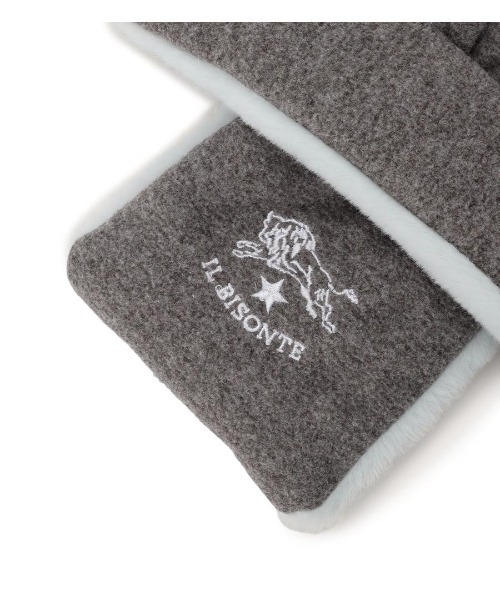 IL BISONTE（イルビゾンテ）の「IL BISONTE / マフラー / 2025 AUTUMN WINTER（マフラー・レディース・ベージュ系その他/ライトブルー/グレー系その他/ピンク系その他・FREE）」の6枚目の写真