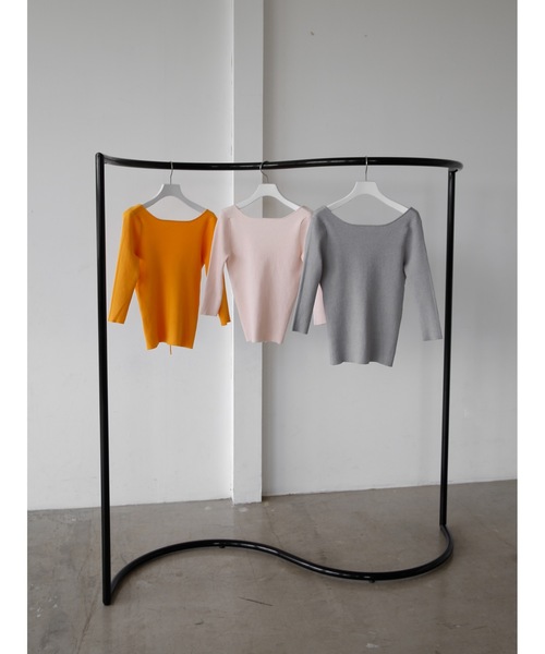 Katrin TOKYO（カトリーントーキョー）の「back ribbon knit（ニット/セーター・レディース・オレンジ/ピンク/ライトグレー・XS/FREE）」の5枚目の写真