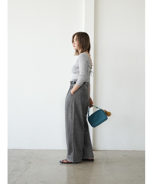 Katrin TOKYO（カトリーントーキョー）の「back ribbon knit（ニット/セーター・レディース・オレンジ/ピンク/ライトグレー・XS/FREE）」の19枚目の写真