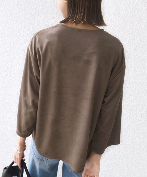 セール】〈手洗い可能〉ポリエステル スエード ワイド スリーブ プル