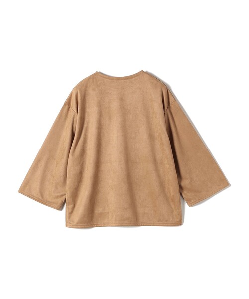 セール】〈手洗い可能〉ポリエステル スエード ワイド スリーブ プル