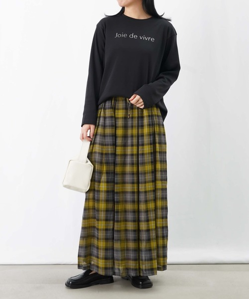 LUCA/LADY LUCK LUCA（ルカ/レディラックルカ）の「LC/LLL フライスロゴクルーネックTシャツ（Tシャツ/カットソー・レディース・グレイッシュベージュ/ブラック/オフホワイト・FREE）」の17枚目の写真