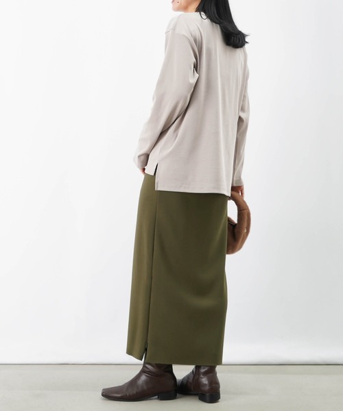 LUCA/LADY LUCK LUCA（ルカ/レディラックルカ）の「LC/LLL フライスロゴクルーネックTシャツ（Tシャツ/カットソー・レディース・グレイッシュベージュ/ブラック/オフホワイト・FREE）」の22枚目の写真