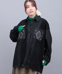 チチカカ | デニムコールパッチシャツ(シャツ/ブラウス)