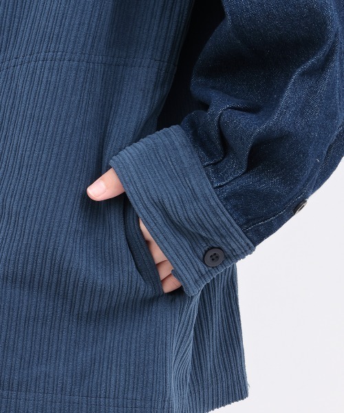 チチカカ（チチカカ）の「デニムコールパッチシャツ（シャツ/ブラウス・レディース・インディゴブルー/アイボリー/ブラック・FREE）」の15枚目の写真