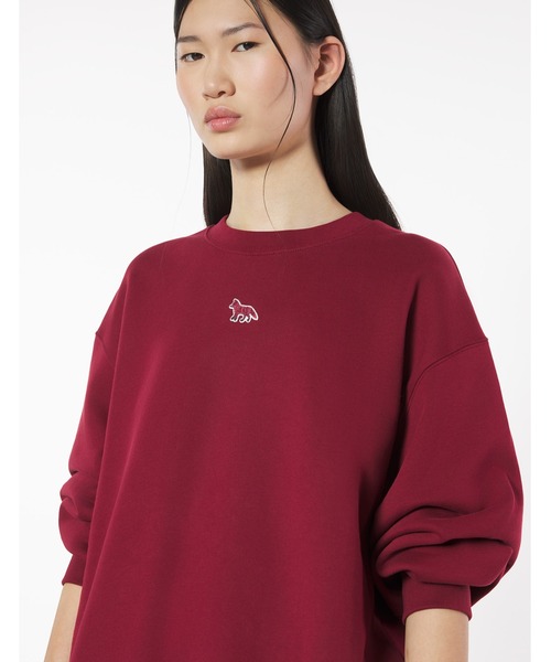 Maison Kitsune(メゾンキツネ)の「BABY FOX OVERSIZE SWEATSHIRT(スウェット・レディース・ワインレッド/アイボリー/ブラック・XS/S/M/L)」の3枚目の写真