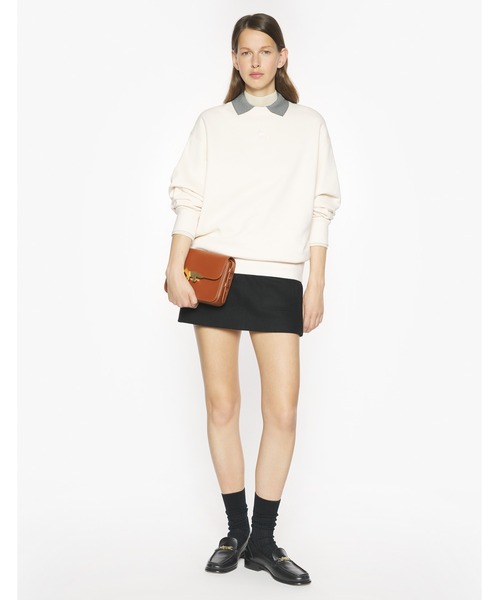 Maison Kitsune(メゾンキツネ)の「BABY FOX OVERSIZE SWEATSHIRT(スウェット・レディース・ワインレッド/アイボリー/ブラック・XS/S/M/L)」の10枚目の写真