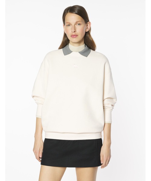 Maison Kitsune(メゾンキツネ)の「BABY FOX OVERSIZE SWEATSHIRT(スウェット・レディース・ワインレッド/アイボリー/ブラック・XS/S/M/L)」の8枚目の写真