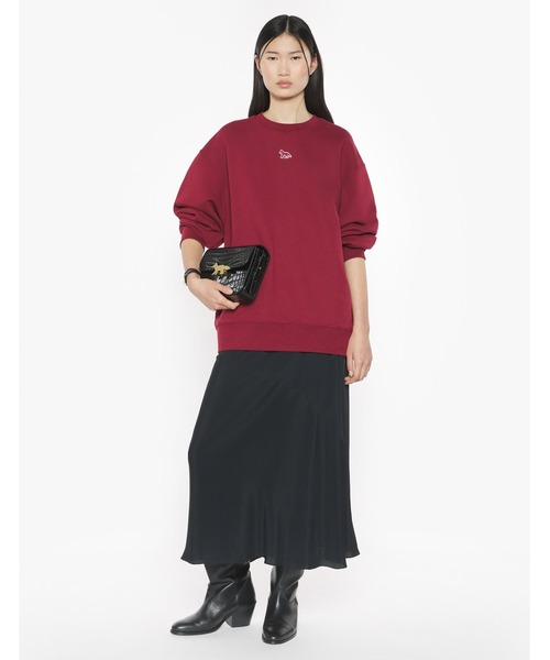 Maison Kitsune(メゾンキツネ)の「BABY FOX OVERSIZE SWEATSHIRT(スウェット・レディース・ワインレッド/アイボリー/ブラック・XS/S/M/L)」の16枚目の写真