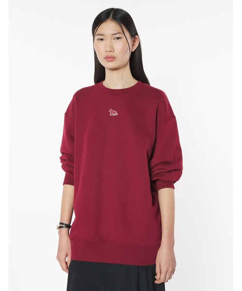 Maison Kitsune(メゾンキツネ)の「BABY FOX OVERSIZE SWEATSHIRT(スウェット・レディース・ワインレッド/アイボリー/ブラック・XS/S/M/L)」の14枚目の写真