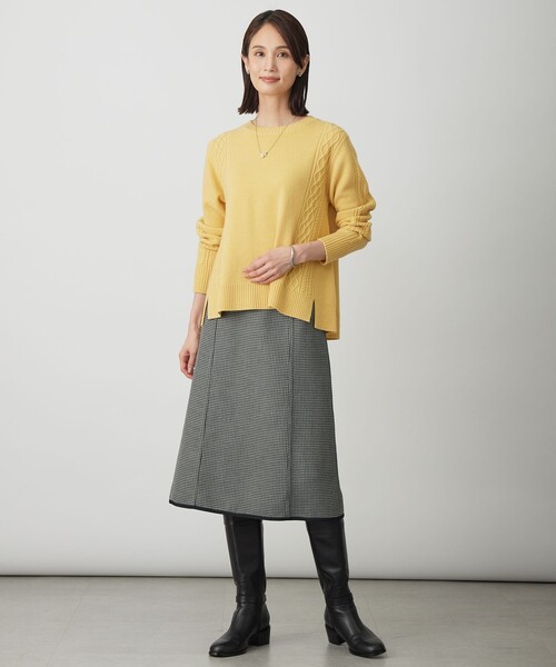 J.PRESS(ジェイプレス)の「【WEB限定カラーあり】CAT クルーネック ニット(ニット/セーター・レディース・イエロー系/シルバー系/ピンク系/サックスブルー系/ホワイト系・MEDIUM/LARGE)」の22枚目の写真